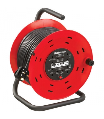Clarke CCR50 4 Socket 50m Cable Reel With Thermal Cut Out (230V)