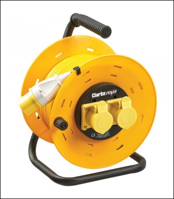 Clarke CCR5016A 2 Socket 50m 110V Cable Reel