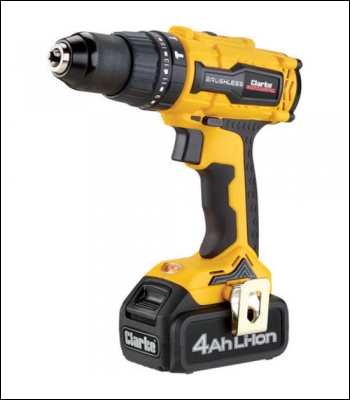 Clarke CON180LI 18V Brushless 4Ah Combi Drill/Driver & Hammer Drill - Code 6479530