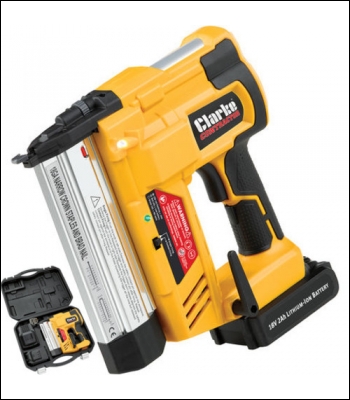 Clarke CONSN18LiC 18V Li-Ion Contractor Stapler/Nailer with 1x2.0Ah Battery