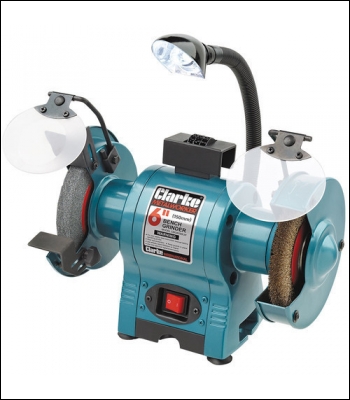 Clarke CBG6250LW 6 inch  Bench Grinder with Lamp