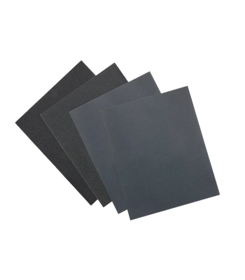 Clarke Silicon Carbide Sheet 280 x 230mm 4 Pack - Assorted Grit - Code 6502411