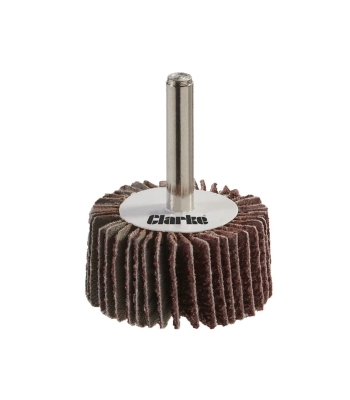 Clarke 3 pack 6mm Shank Flap Wheels 32x5x3mm Assorted Grit - Code 6502423