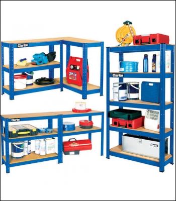 Clarke CSR5150BP Boltless Shelving Unit - 150Kg Blue
