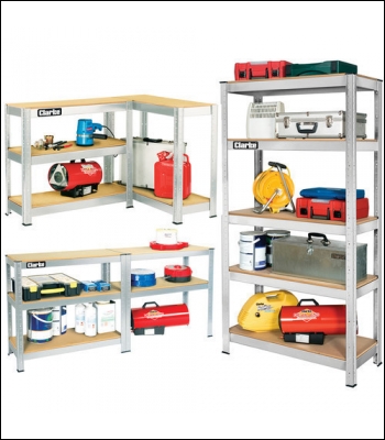 Clarke CSM5350S Boltless Shelving Unit - 350Kg Silver