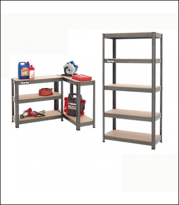 Clarke CSR5150B Boltless Shelving Unit - 150Kg Dark Grey