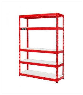 Clarke CSR5450RP Heavy Duty Boltless Shelving (Red)