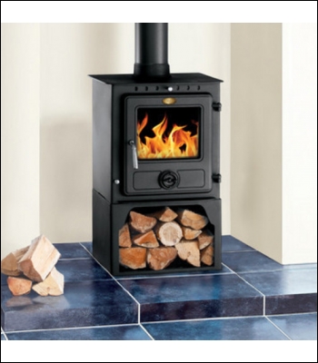 Clarke Eton Steel Stove (with Log Storage)