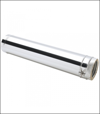 Clarke 6 inch  Stainless Steel Twin Wall Flue 1000mm