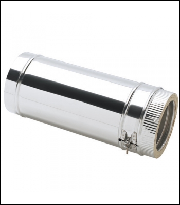 Clarke 6 inch  Stainless Steel Twin Wall Flue 500mm