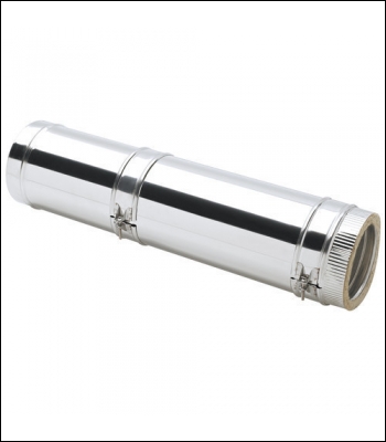 Clarke 6 inch  Stainless Steel Twin Wall Flue 520-920mm Adjustable