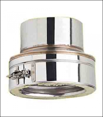 Clarke 6 inch  to 6 inch  Appliance Connector Vitreous to Stainless