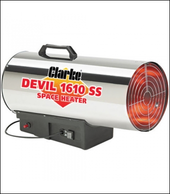 Clarke Devil 1610SS Propane Fired Space Heater - Code 6920192
