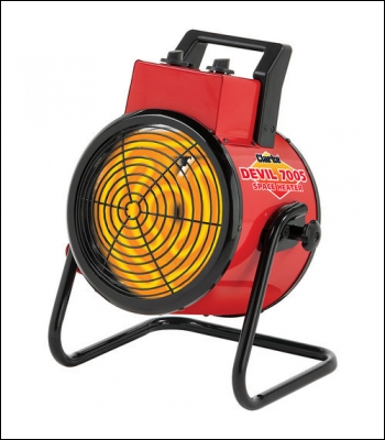 Clarke Devil 7005 5kW Industrial Electric Fan Heater - 3 Phase 5 Pin Plug