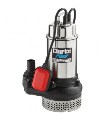 Clarke DWP200A 2” Submersible Dirty Water Pump With Float Switch