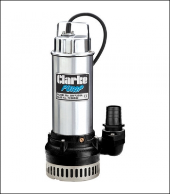 Clarke DWP210A 110V 2” Submersible Dirty Water Pump With Float Switch