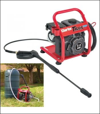 Clarke Tiger 1800 - 110 bar Petrol Power Washer with Barrel Feed