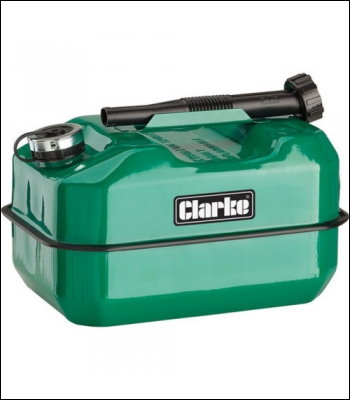 Clarke LB10G 10 Litre Large Base Metal Fuel Can (Green)