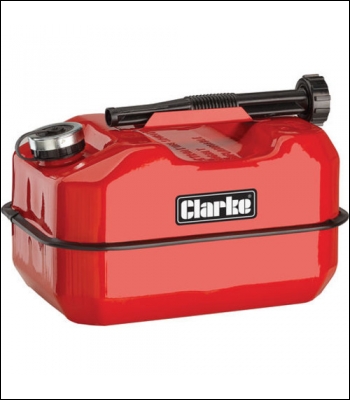 Clarke LB10R 10 Litre Large Base Metal Fuel Can (Red)