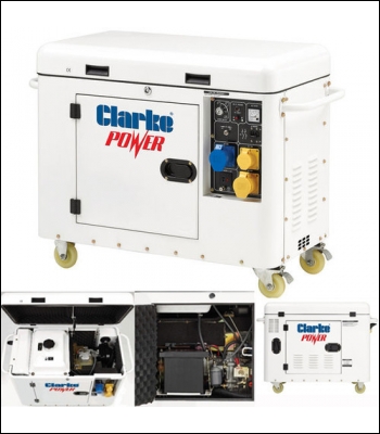 Clarke DG6000DVES 5kVA Diesel Generator 115/230v Dual Voltage