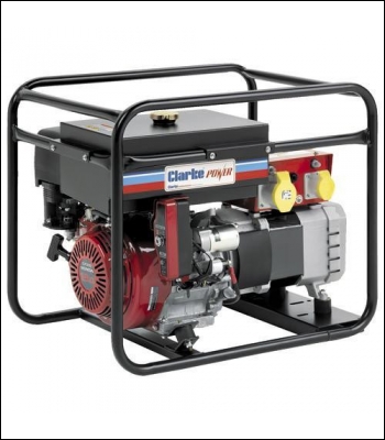 Clarke CP6550NESLR - 6.5kVA Long Run Electric Start Frame Mounted Generator