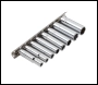Clarke PRO420 1/4 inch D Socket Set on Clip - Metric 8 pc - Code 1700827