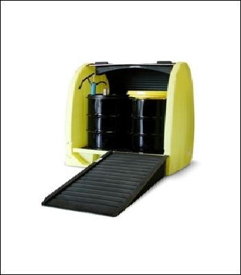 Clearspill Four Drum Covered Sump Pallet - 4064-YE