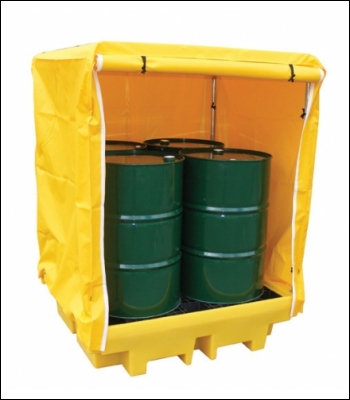 Clearspill Four Drum Covered Spill Pallet - BP4C