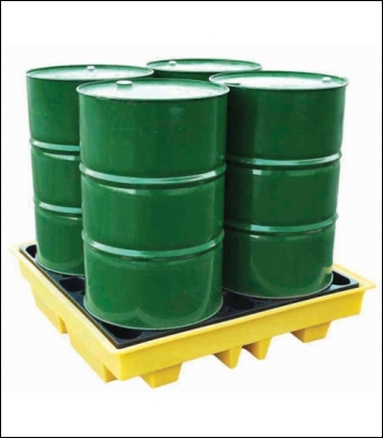Clearspill Four Drum Low Profile Spill Pallet - BP4L