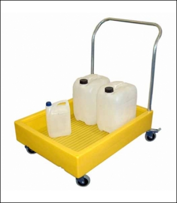 Clearspill Poly Trolley Drum Cart - BT100