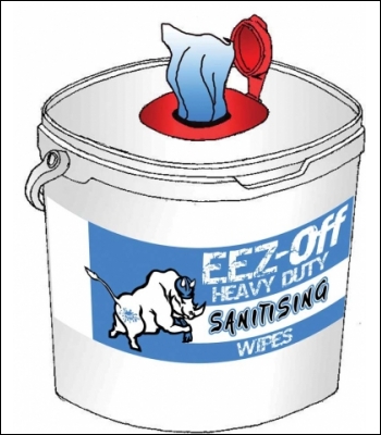 Clearspill Eez-Off Sanitiser Wipes x 6 - EO15