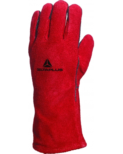 DeltaPlus HEATRESISTANT LEATHER GLOVE - C148 - Red - T015 - Size 10