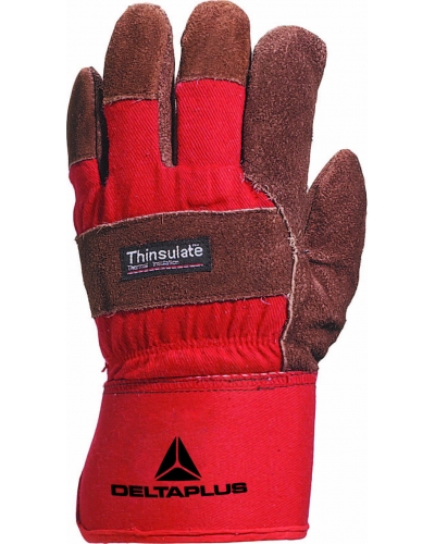 DeltaPlus DOCKER LINED GLOVE DCTHI  - C114 - Brown / Red - T015 - Size 10
