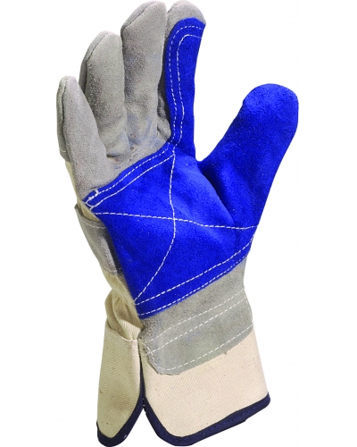 DeltaPlus GR/BL DOCKER GLOVE DS202RP - C066 - Grey / Blue - T015 - Size 10