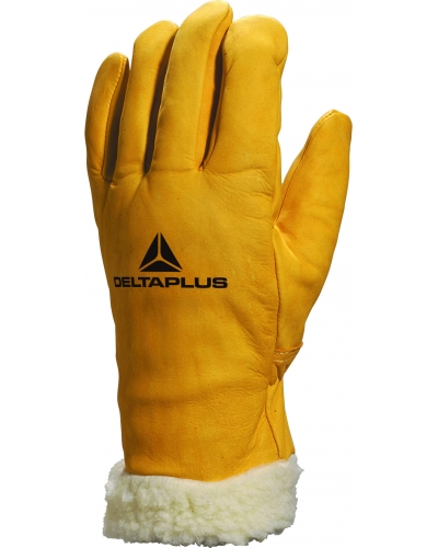 DeltaPlus COWHIDE GRAIN LINED GLOVE - C084 - Yellow