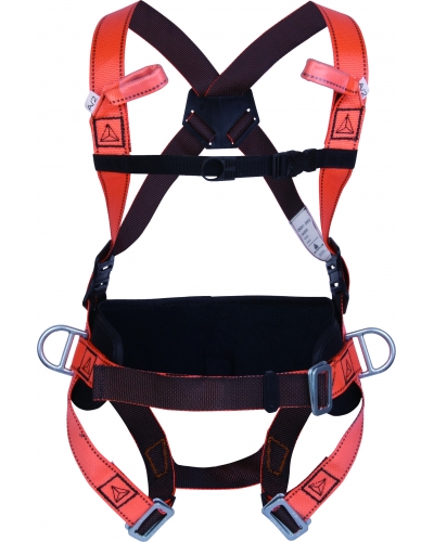 DeltaPlus 4PT FULL BODY HARNESS HAR14 GT - C134 - Orange - T149 - Size AJUSTABLE