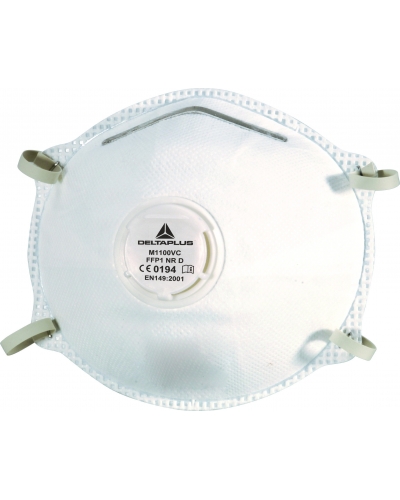 DeltaPlus BOX 10 HALF-MASKS FFP1+VALVE - C014 - White - UN - Unique