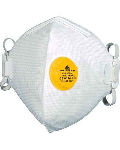 DeltaPlus BOX 10 FOLD HALFMASKS M1200VB - C014 - White