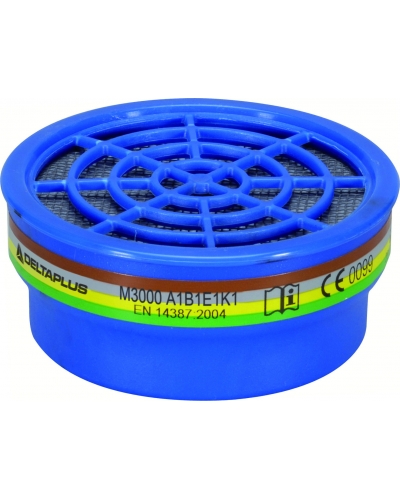 DeltaPlus ABEK1 2-FILTERS KIT M3000 - C111 - Brown/Grey/Yellow/Green