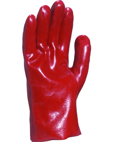 DeltaPlus RED GLOVE PVC7327  - C148 - Red - T015 - Size 10