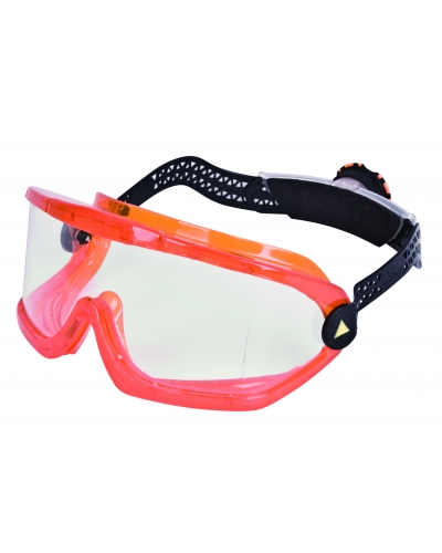DeltaPlus COLORLESS SABA GOGGLES - C134 - Orange - T149 - Size AJUSTABLE