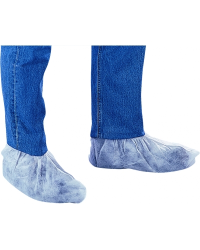 DeltaPlus 50 PAIRS OF WHITE OVERSHOES - C014 - White - T177 - Size UNIQUE