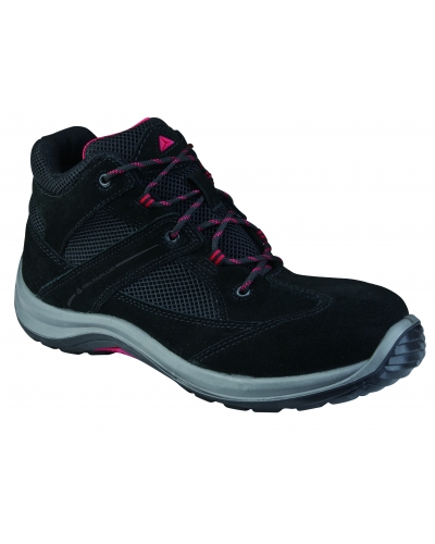 DeltaPlus BLACK VIRAGE S1P HIGH SHOES  - C131 - Black/Red