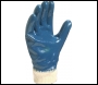 DeltaPlus COTTON SUPPORTED NITRILE GL  - C047 - Blue - T015 - Size 10