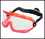 DeltaPlus COLORLESS SABA GOGGLES - C134 - Orange - T149 - Size AJUSTABLE