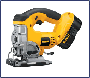 DeWalt DC308KL 36 Volt Cordless Jigsaw (2 x Lithium Ion 2.2Ah Batteries)