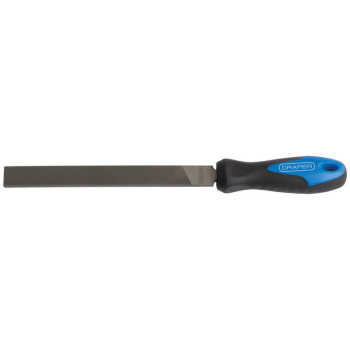 Draper 8106B Soft Grip Engineers Hand File and Handle, 150mm - Code: 00006 - Pack Qty 1
