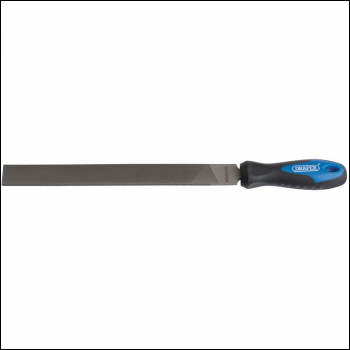 Draper 8106B Soft Grip Engineer's Hand File and Handle, 250mm - Code: 00007 - Pack Qty 1