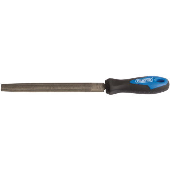 Draper 8106B Soft Grip Engineers Half Round File and Handle, 150mm - Code: 00009 - Pack Qty 1