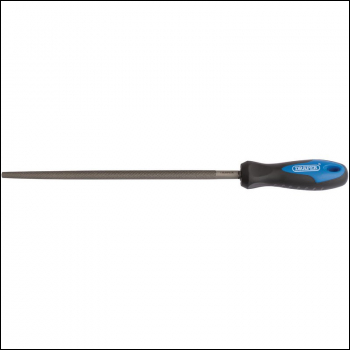 Draper 8106B Soft Grip Engineer's Round File and Handle, 250mm - Code: 00013 - Pack Qty 1